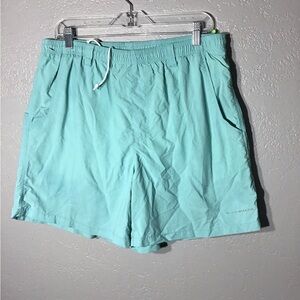 Columbia PFG Swim Trunks Omni-Shade Lined  Fishing Shorts Mens Sz L Color Green